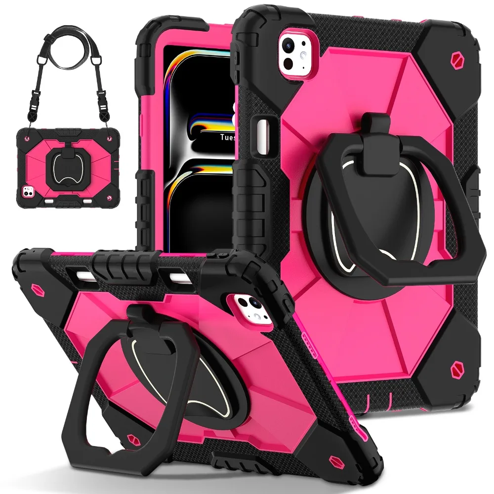 Shockproof Rotating Stand Tablet Case with Enhanced Protection
