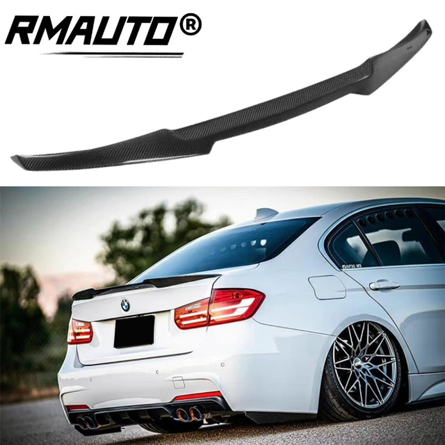 RMAUTO For BMW F30 F80 M3 2013-2018 Rear Trunk Spoiler Wing Carbon