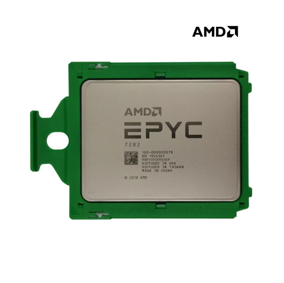 EPYC 7282 Processors 2.8GHz CPU Up to 3.2GHz 64MB 120W SP3 100-000000078 Bulk