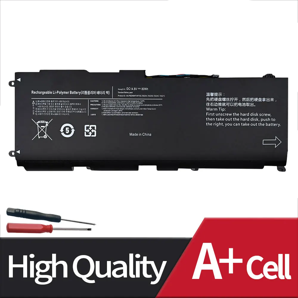 Bateria do Portátil para Samsung Np700z5b Np700z5c Np770z7e Np700z7c Nt700z5a-s01uk Np700z5c-s01it Np700z7ch Aa-pbzn8np Ba4300318a - Imagem 6
