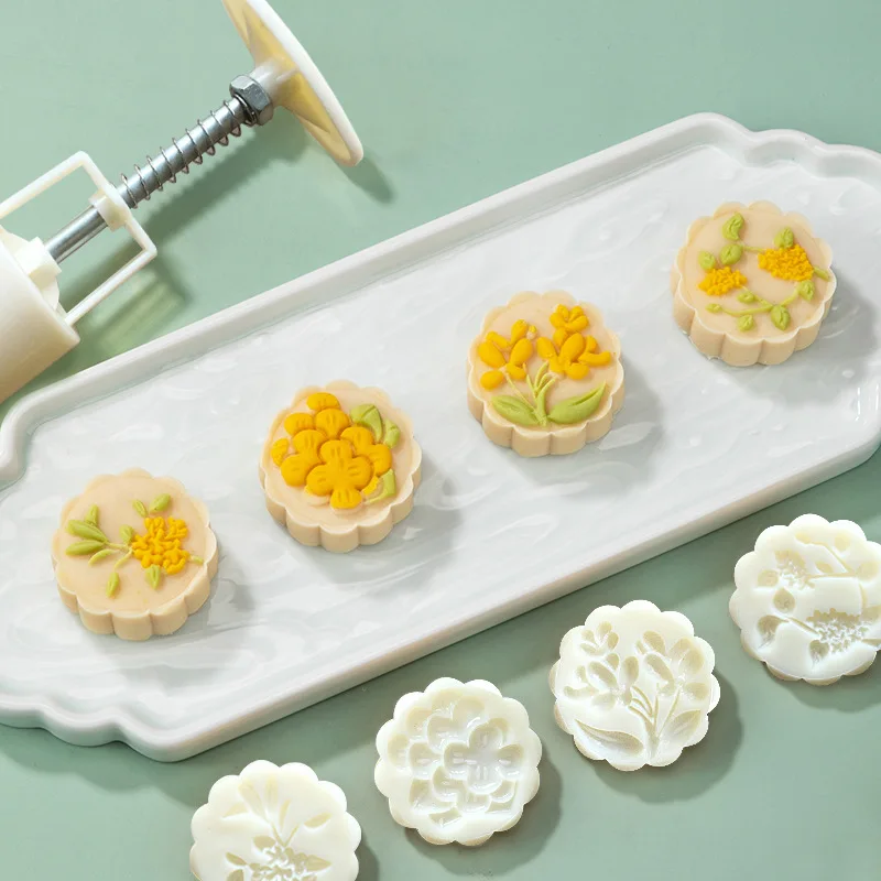 Jelly Mooncake Mould Plastic Mooncake Mold Press With Cookie Stamps