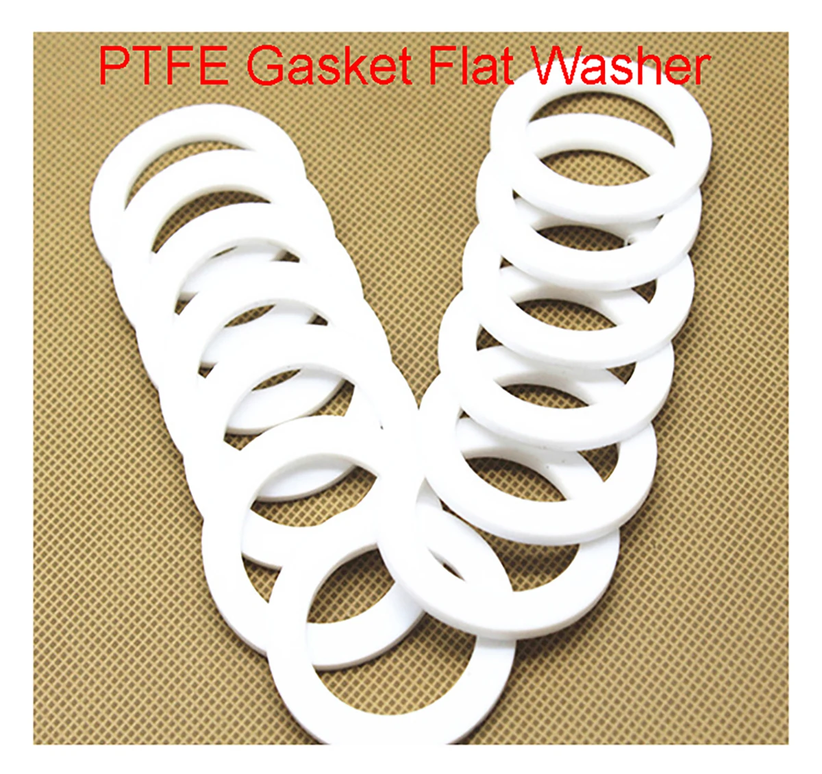 Enhanced PTFE Gasket Flat Washer - High & Low Temperature Resistant, Corrosion & Anti-Aging Protection