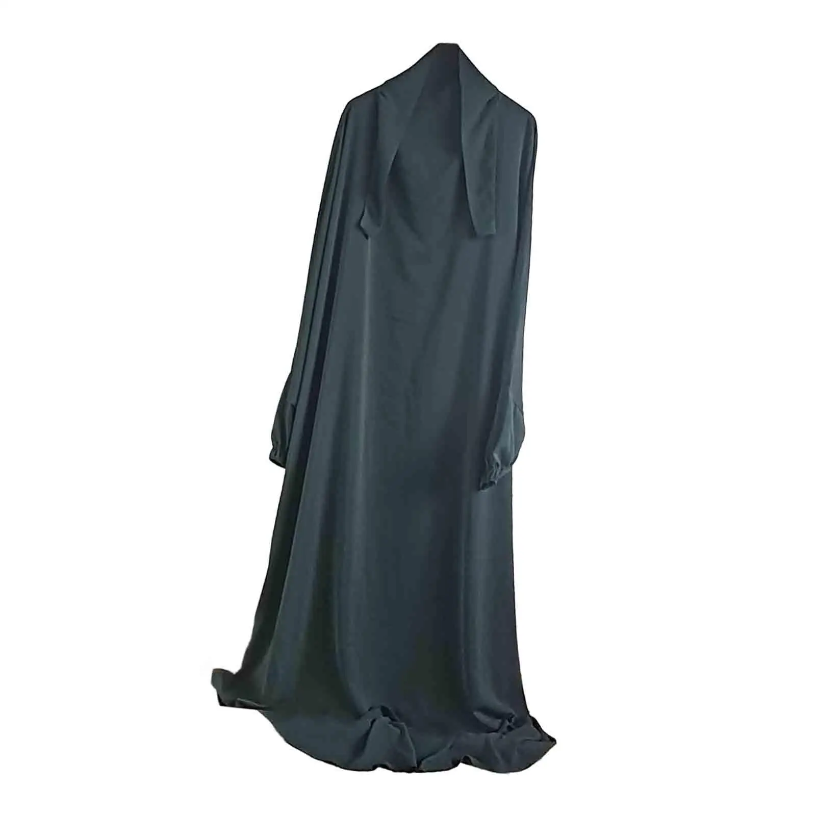 

Длинный молитвенный халат, женские платья с полным покрытием в Дубае, Арабская одежда, Рамадан, наряды, мусульманский турецкий исламский женский халат с капюшоном