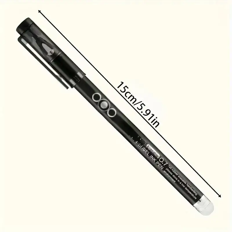 12Pcs 열 지울 수 있는 펜 세트 0.7mm 지울 수 있는 젤 펜 총알 닙 컬러 젤 펜 부드러운 쓰기 학교 사무용품 용품