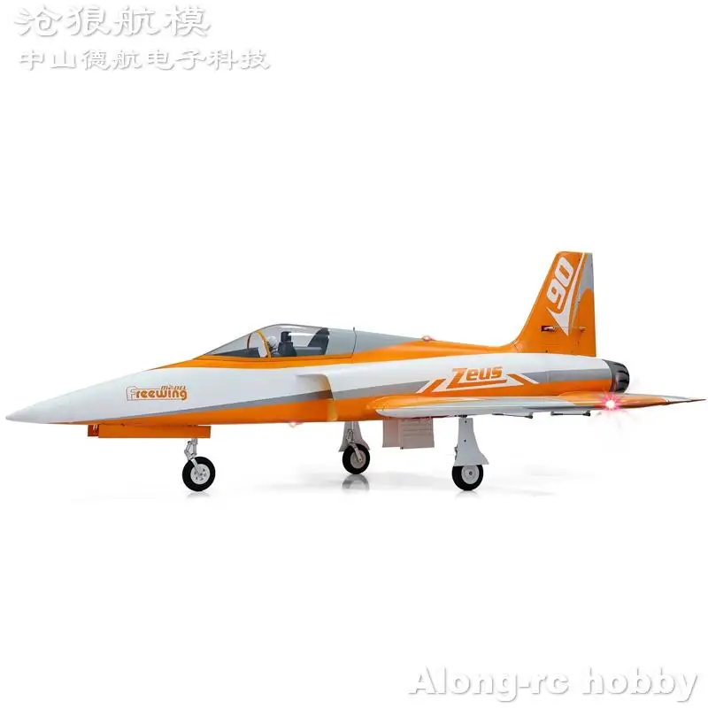 프리윙 90mm EDF 제트 RC 비행기 2024 오렌지 제우스 6s 또는 8s PNP 또는 키트+서보 수납식 착륙 장치 스포츠 항공기 모델