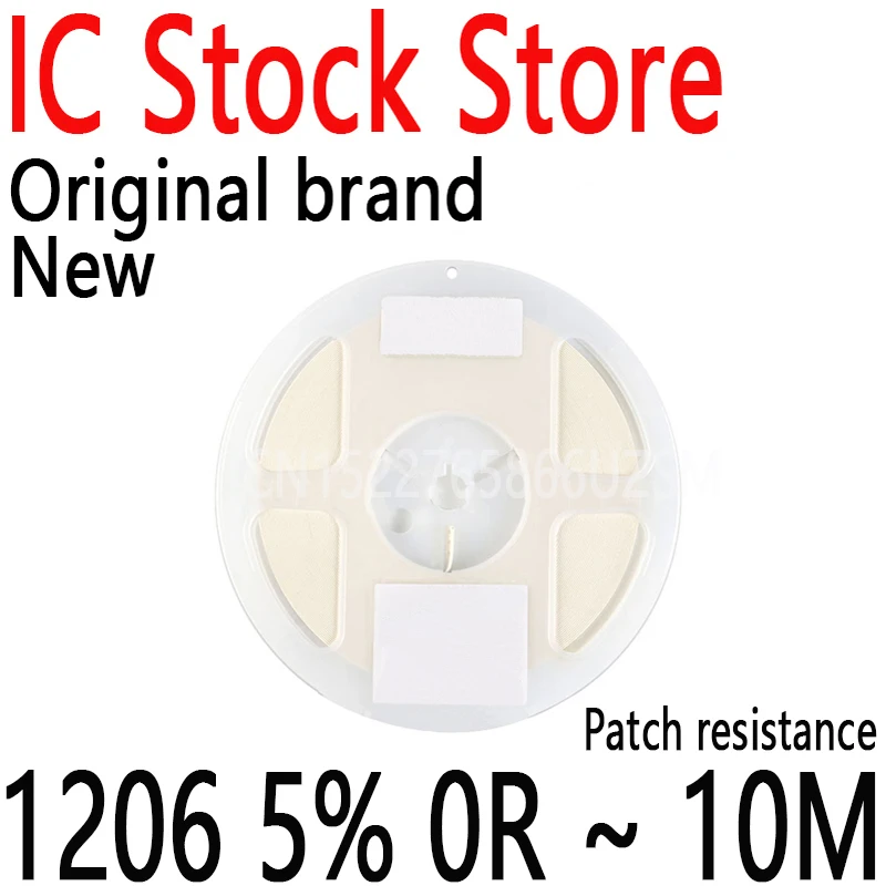5000 Pz Resistore Smd 1/2W 0 1 10 39 100 150 220 330 Ohm 1K 2.2K 10K 100K 0R 1R 10R 100R 150R 220R 330R 1M Ohm 1206 5% 0R ~ 10M