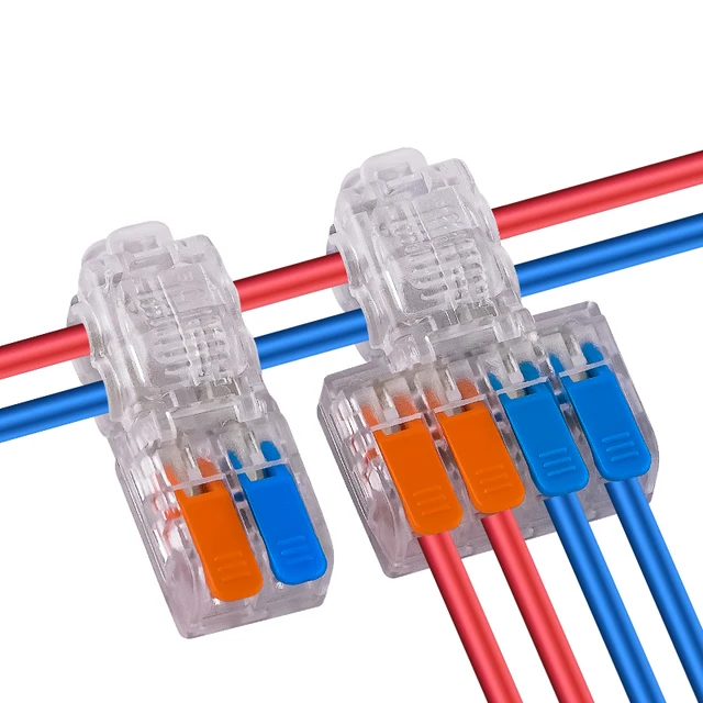 ขั้วต่อสายไฟแบบเร็ว JINH รุ่น CMK211 212 สำหรับสายไฟหลายเส้น แบบเสียบเร็ว หัวต่อแบบจีบ ขนาดเล็ก บาง รวดเร็ว สำหรับไฟ LED 1