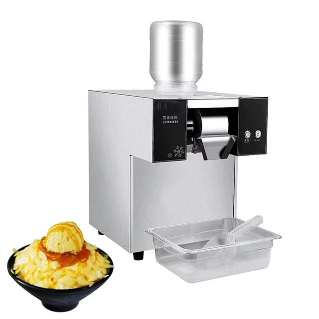 Full Automatic Commercial Snowflake Ice Making Machine Korean Bingsu Machine Water Beer Juice Milk Snow Ice Machine