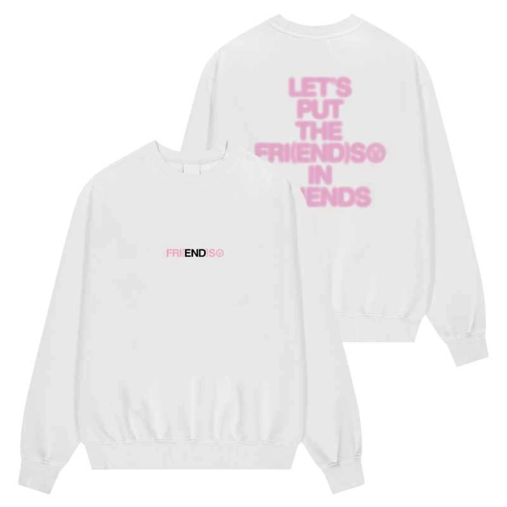Autumn women's sweatshirts Y2K men's women's long-sleeved cotton tops letter FRIENDS graphic sweatshirts Vintage clothing