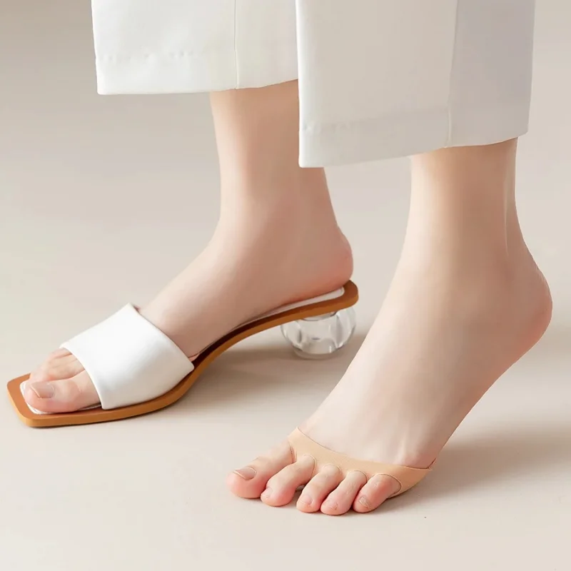 Five Toes Forefoot Pads Women High Heels Half Insoles