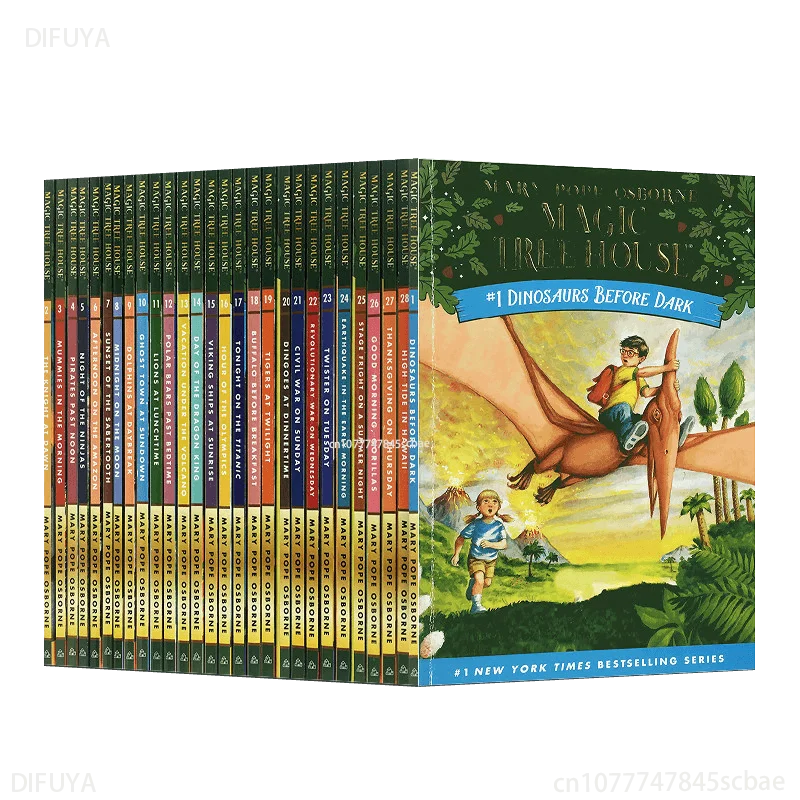 英語洋書　Magic Tree House #1〜28 Magic Tree House Books 1-28 Boxed Set - by Mary Pope Osborne