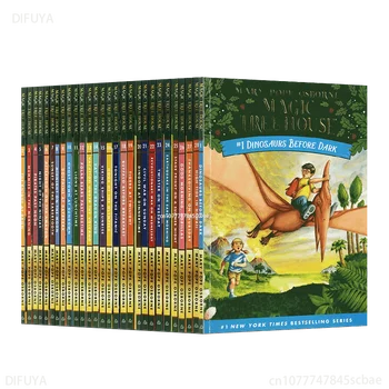 1 Set 28 Libri MAGIC TREE HOUSE 1-28 Libri di lettura in inglese Capitolo inglese per bambini Ponte Libro Lettura extracurriculare
