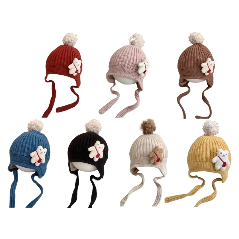 

Bear Beanie Warm Hat for Toddlers Adjustable & Perfect for Different Age Groups