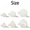Natural Marble Trays Decorative Nordic Gold Stroke Candlestick Modern Jewelry Cosmetic Storage Tray Wedding Decoration Ornament 6
