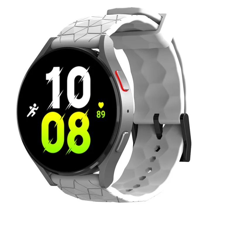 Football Pattern Silicone Sport Band - 20mm & 22mm Größen