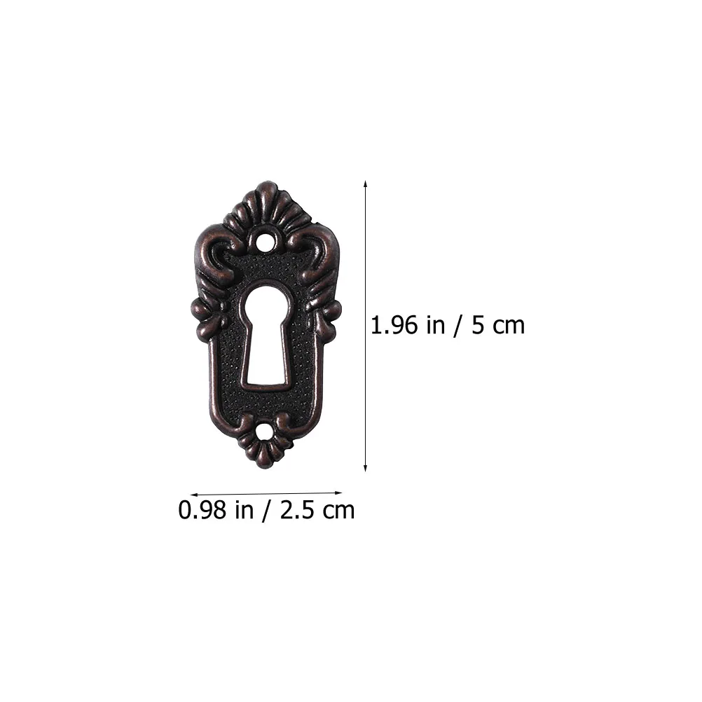 Vintage Cabinet Lock cabinet door lock drawer lock antique locks Bronze Padlock Hasp Hook Lock Jewelry Box Latches Decorative Furniture Hardware 6 Sets