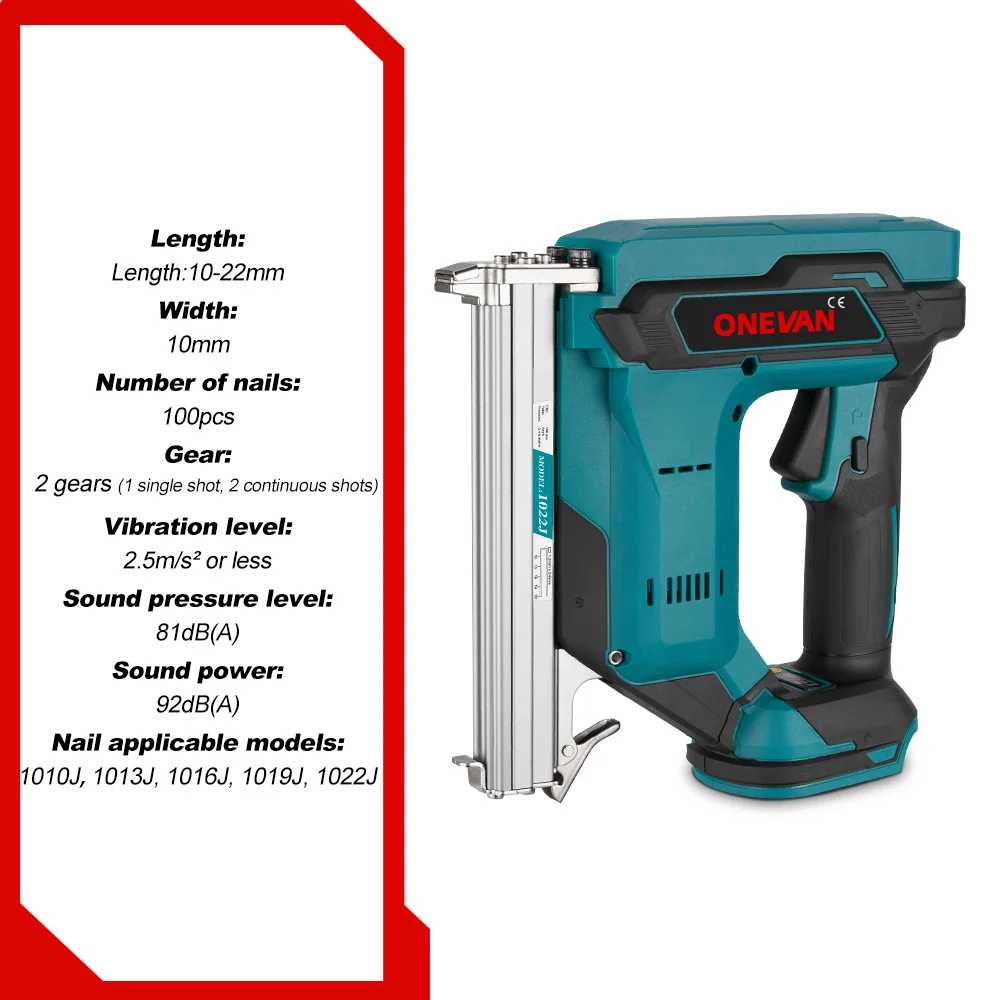 ONEVAN مسدس مسامير كهربائي، دباسة، أداة تدبيس وتأط...