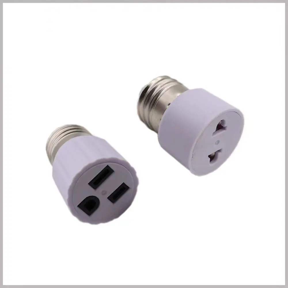 E27 to US EU Converter Lamp Socket Screw LED Bulb Lighting America Europe Plug Socket Light Holder White 1pcs lamp holder,lamp bulb holder,socket converter,lamp base,lamp socket adapter,led lamp base