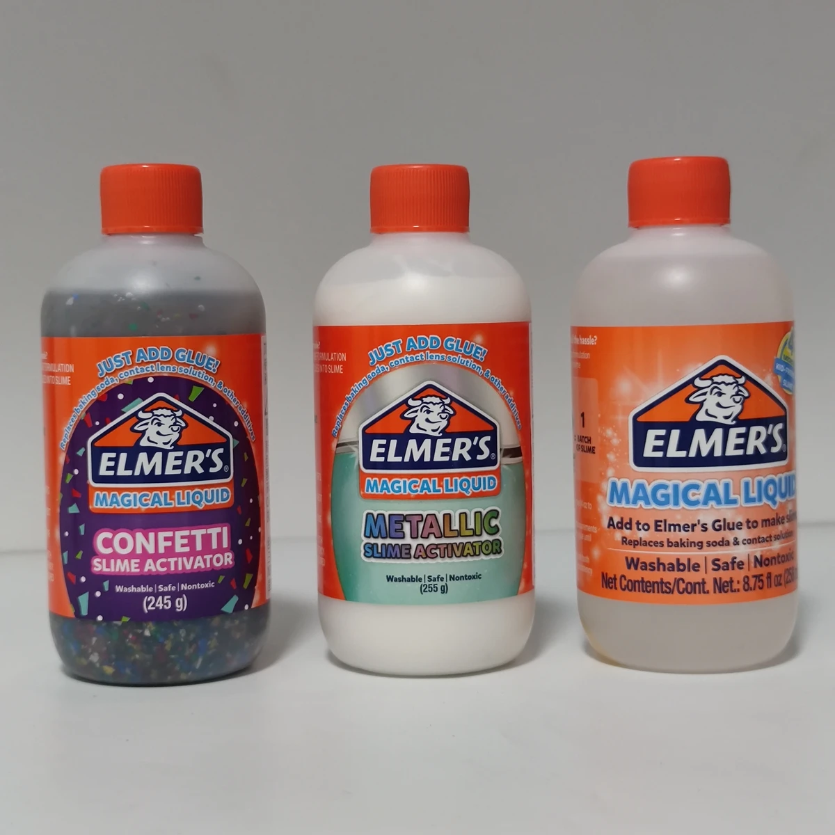 Mega Slime Kit, Five 5 oz Glues, 8.75 oz and 2.3 oz Magical Liquid,  Assorted Colors