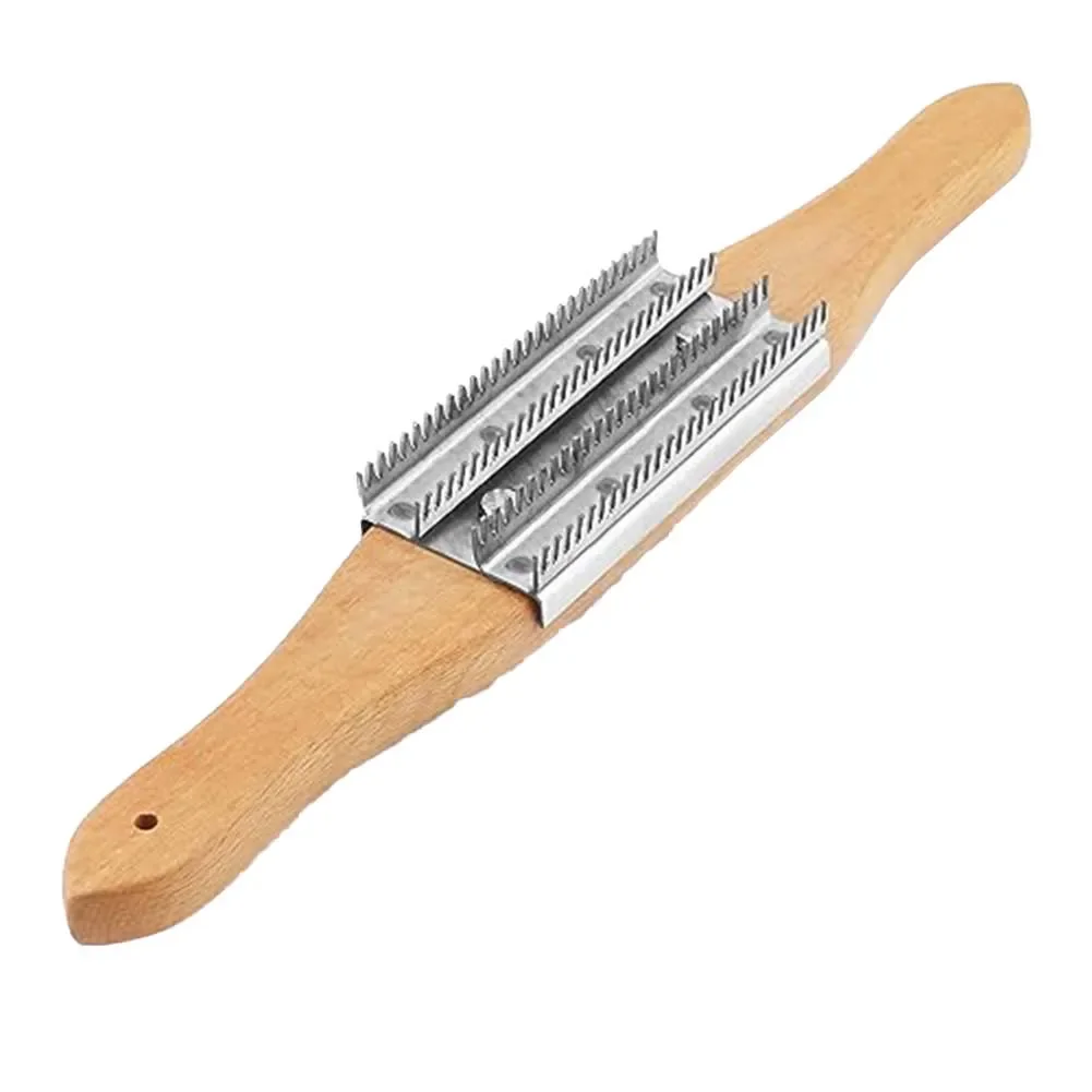 Beech Wood Handle Rake Buffer Wheel Rake For Long-time Buffing Job Ergonomic Design Large Package Content Professional Design