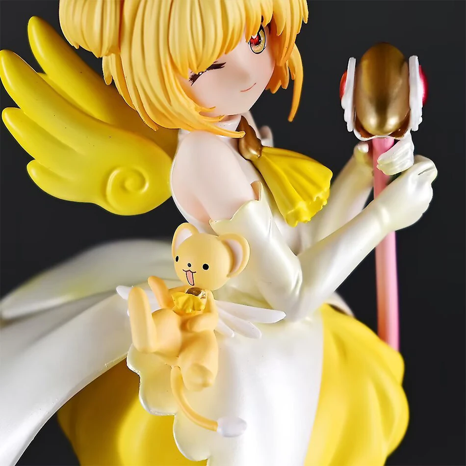 22cm Anime Cardcaptor Sakura Kinomoto Sakura Action Figure Statue - Desk Decor & Birthday Gift