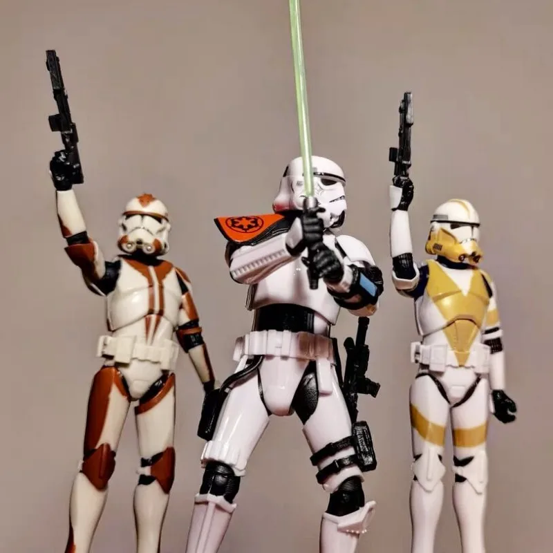 New Star Wars Black Serie Sev Clone Commander Republic Commando Rc-1207 Mandalorian Action Model Figure Raccogliere Giocattoli Per Adulti Regali