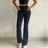 Fast-drying High-waisted Yoga Bell-bottoms Tight-fitting Long-legged Leggings Hip-lift Running Slimming Athletic Pants