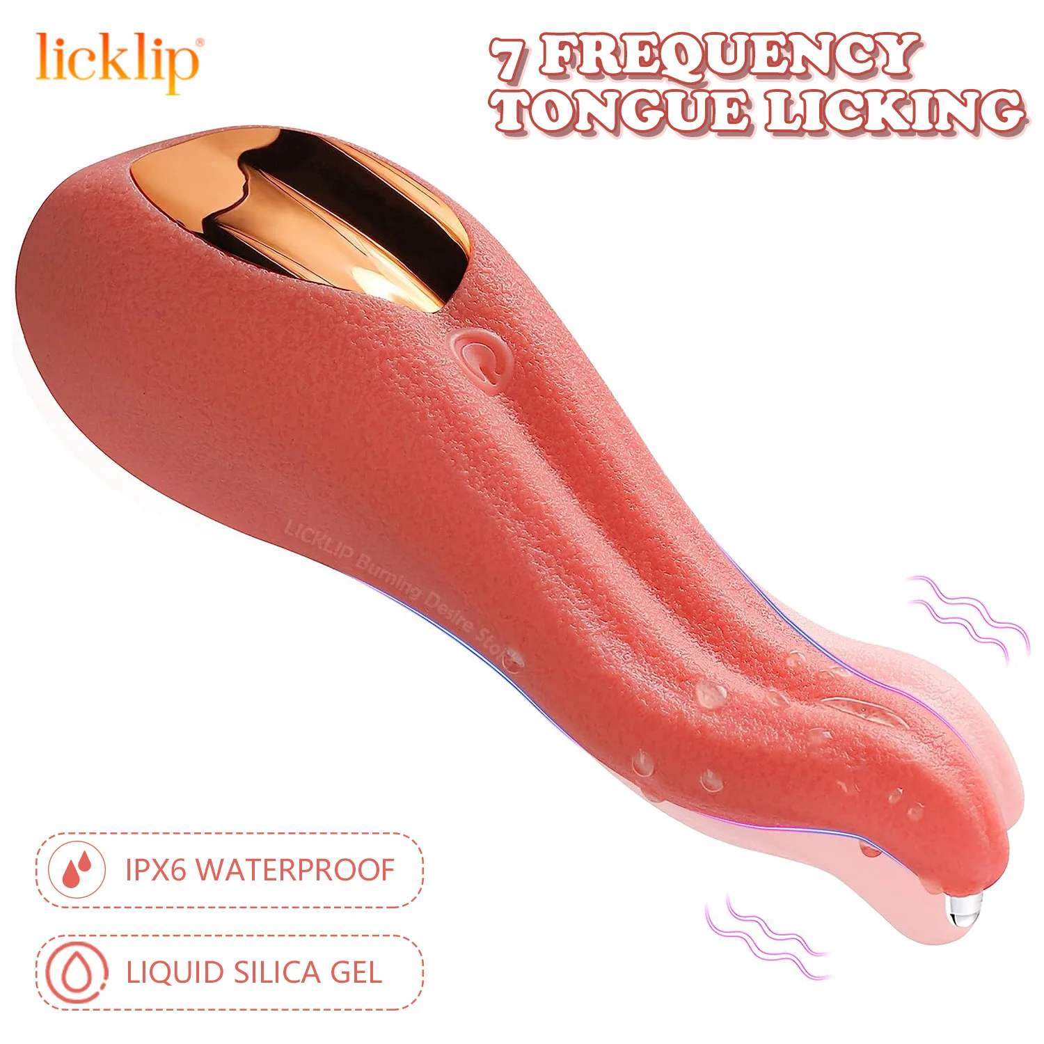 Lingua del clitoride LICKLIP Leccare vibratore Morbido silicone portatile G Spot stimolatore del clitoride Giocattoli del sesso per Wo_voghion.com
