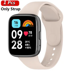 Silicone Strap and Protective Case for Sport Watch Accessories (Ivory color Strap)