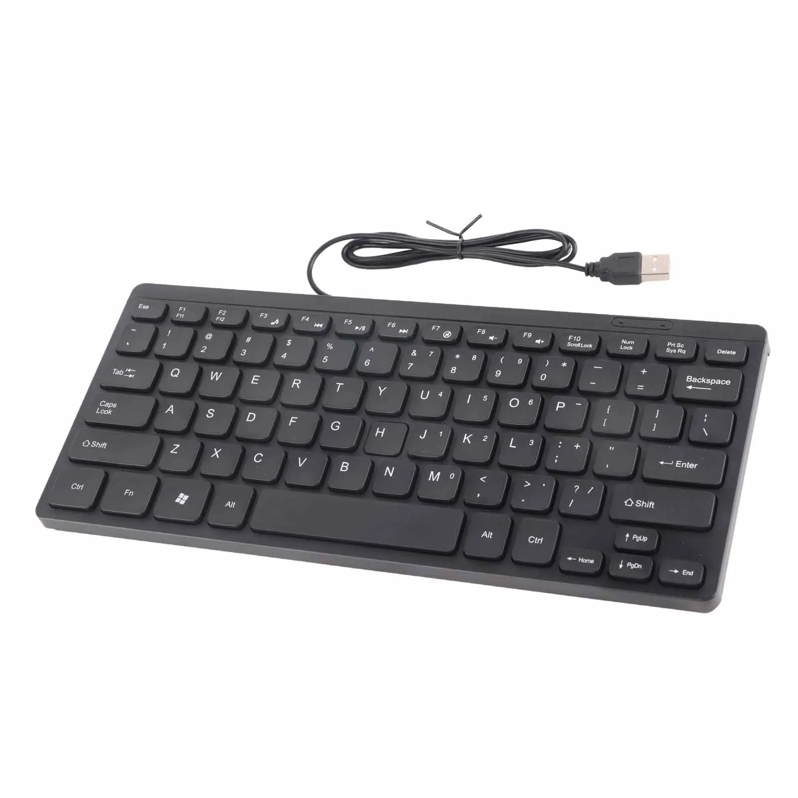 78 Keys USB Wired Keyboard ABS Waterproof Multimedia Computer Keyboard for Home PC Desktop Laptop 1