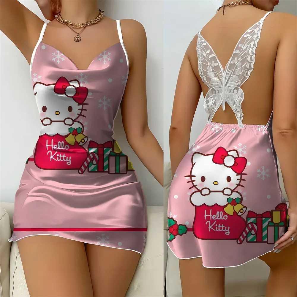 Lingerie Ruffled Edge Casual Women's Dresses D/party Night Wear Woman Sexy Nighty for Women Hot Romantic Pajamas Dress Disney 5