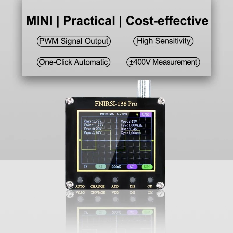 fnirsi 138pro handheld osciloscopio digital um botao automatico 01