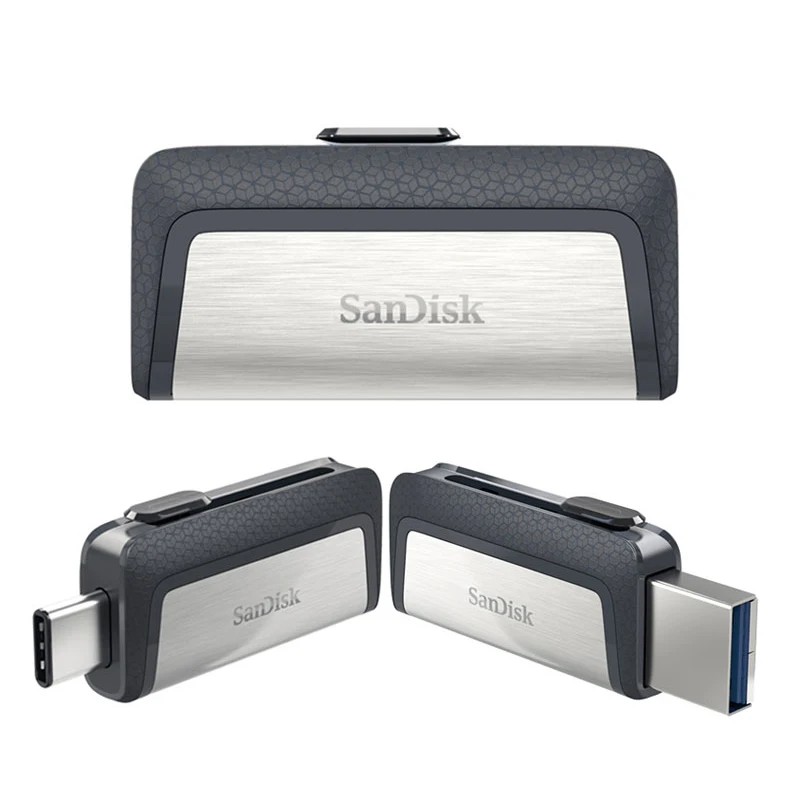 Sandisk Type-C Usb 3.1 Dual Interface Otg Pen Drive 256Gb 128Gb 64Gb 512Gb Ultra Dual Drive Usb 3.1 Type-C Fino A 150 M/S