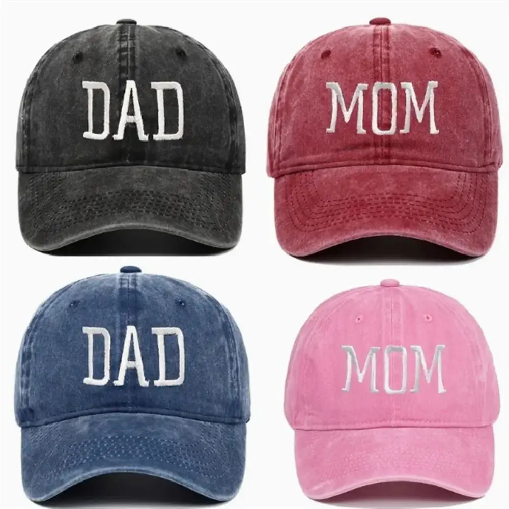 DAD MOM Embroidery Cotton Baseball Cap Fashion Women Men Hat Sport Visors Snapback Cap Sun Hat Breathable Outdoor Caps 6