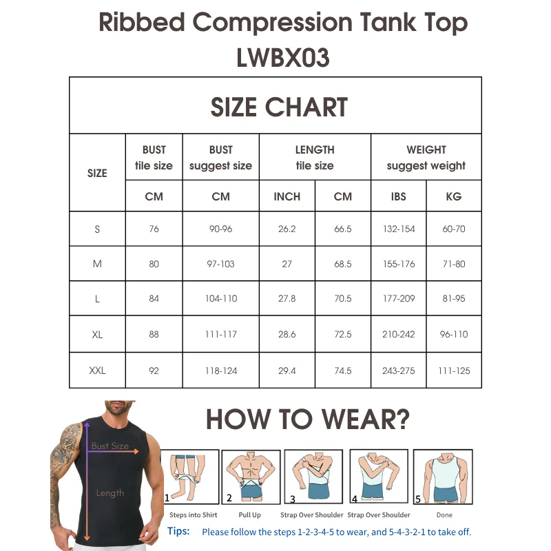 Men's ribbed shapewear vest, slim fitting shirt, breathable and comfortable exercise and fitness abdominal slimming sports vest