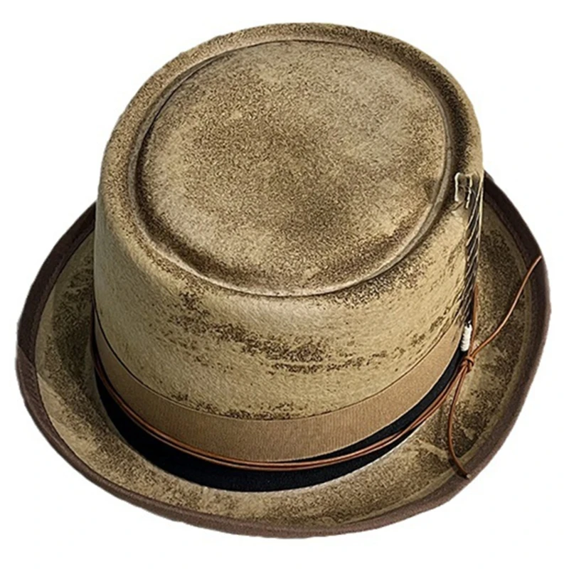 

Шляпа Трилби в британском стиле для взрослых, уличная карнавальная вечеринка, шляпа Fedoras для выпускного вечера