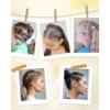 2Pcs Women Hair Wax Stick with Slick Back Brushes Gel Pomade for Kids Little Girls Toddler Flyaway Hair Wig Styling Accessories 3