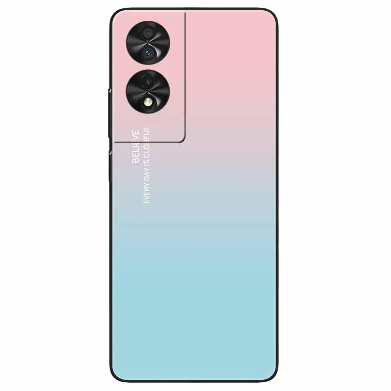 Marble Silicone TPU Phone Case - Soft Black Cover, 6.78''