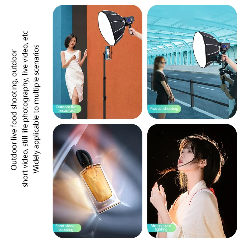 ZSYB YB CL-60Bi Bi-color Handheld Video Light wireless Remote control Fill Lights For Outdoor Shooting Live Short Video 5