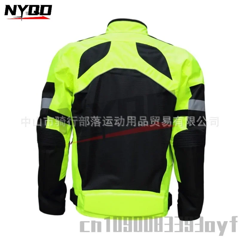 Riding Tribe Summer Waterproof Motorcycle Jacket Reflective Breathable Motorcycle Riding Suit with Anti Fall Protective Gear