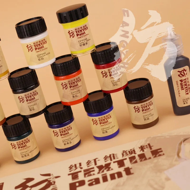 Waterproof Textile Pigment for DIY Graffiti Hand Painted Fabric