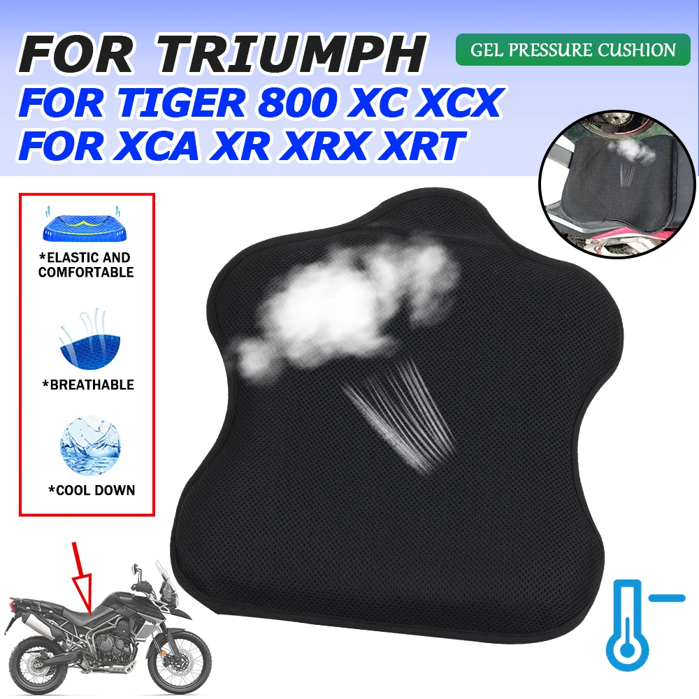 Per Triumph Tiger 800 Xc Xcx Xca Xr Xrx Xrt Tiger800 Accessori Per Moto Gel Seat Gel Pad Gel Fodera Per Cuscino Cuscino Cuscino In Rete Di Raffreddame