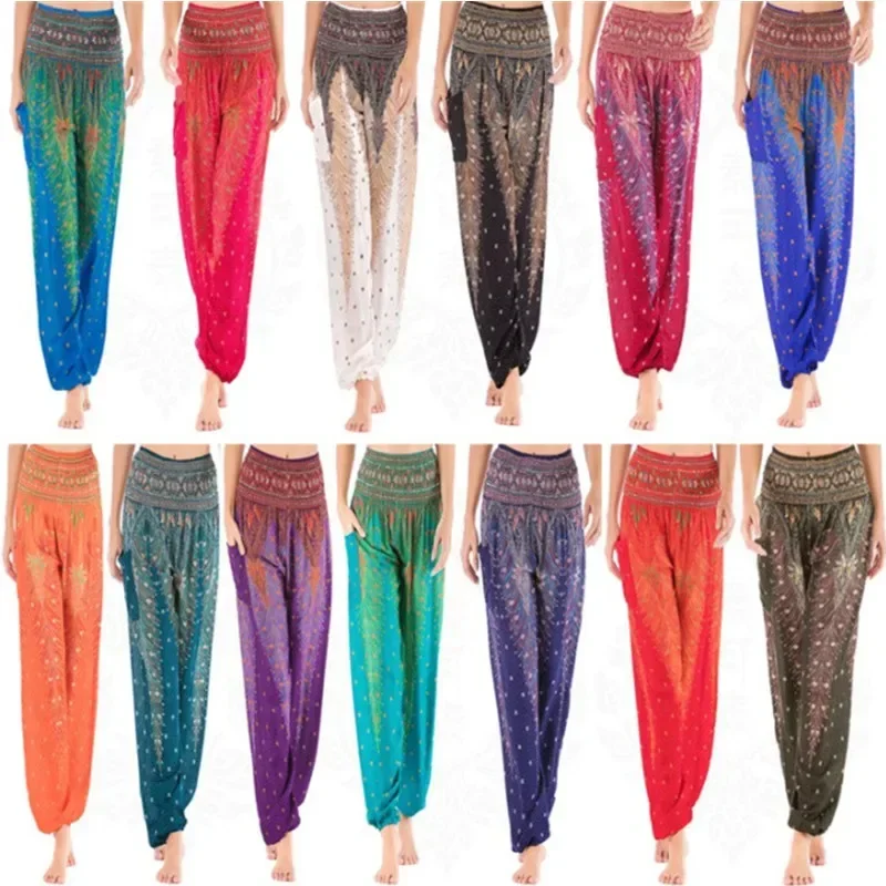 Women Casual Loose Folk Sweatpants Joggers Trousers Vintage Bottom Harajuku Yoga Pants