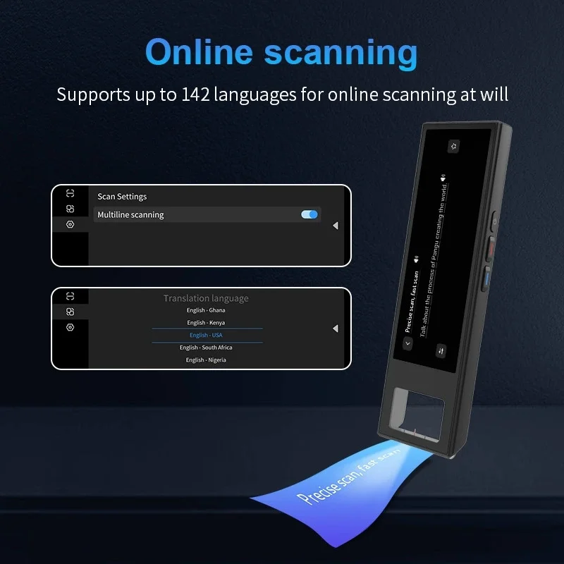 Smart AI Voice S90 Translator Dictionary Pen 142 Languages Real-time Speech Interactive WIFI Photo Scan Offline Translation