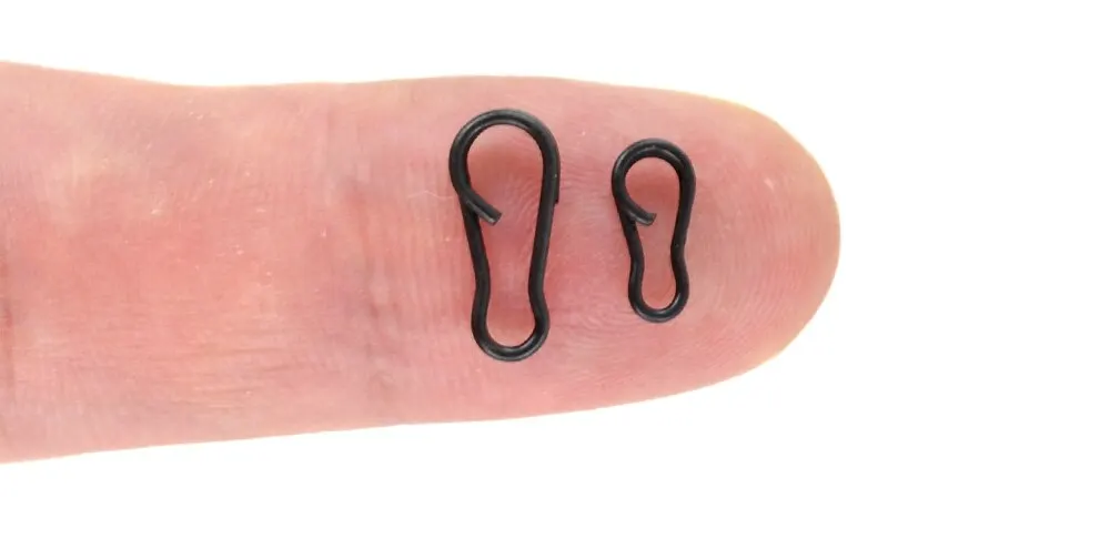 Hirisi Angel-Schnappverschlüsse Speed Links Angelwirbel Schnellwechsel-Karpfen-Tackle-Zubehör Packung mit 100 Stück AG039 – Detail 5