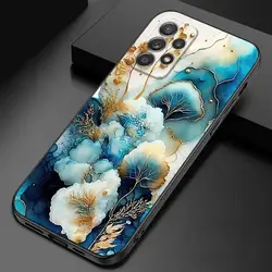 Sleek Black Marble Phone Case - Elegant Protection - Galaxy A70 A70s (UUAZA01)