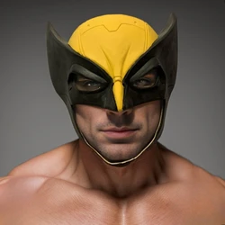 1PC 2024 Rubber Wolverine Mask Latex Helmet James Howlett Face Mask Movie Cosplay Halloween Costume Props for Adults