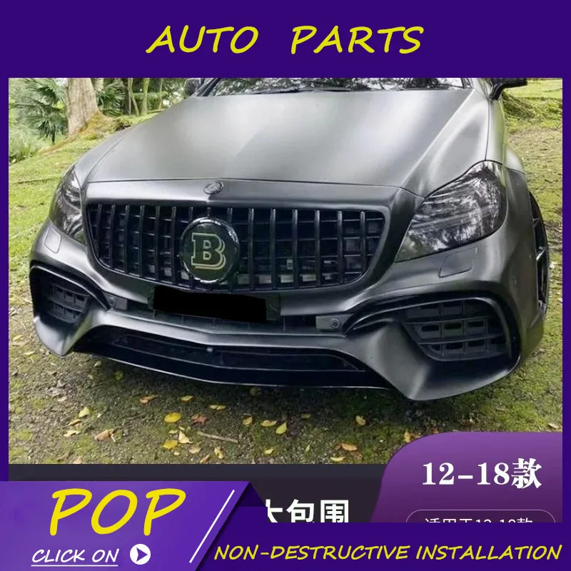 thumbnail image 5 of Compatible con Mercedes Benz Cls 12-17 W218 Modificado Cls63amg con parachoques trasero que rodea el borde delantero y faldones laterales, 5 of 5