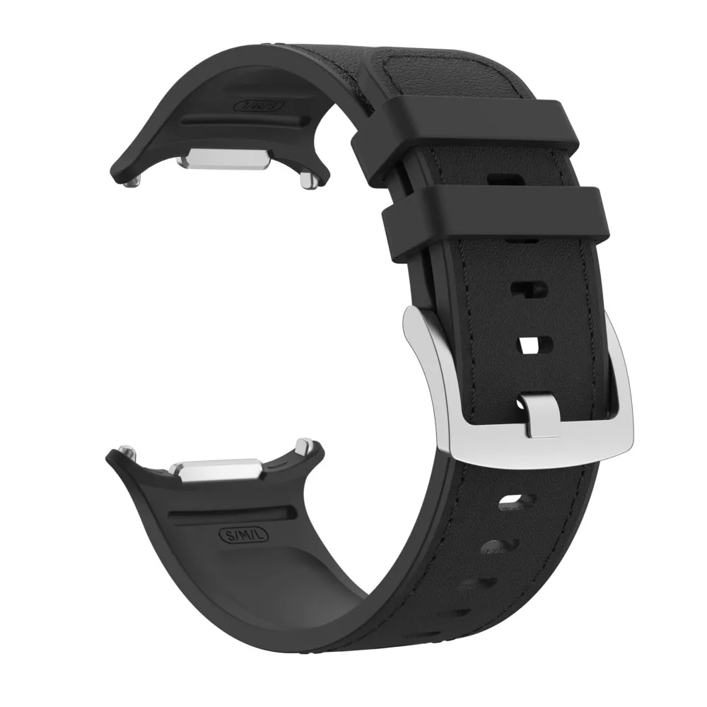 Peakform Premium Leather+Silicone Sport Bracelet Strap for Smartwatches