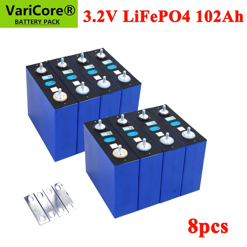 8pcs  3.2V LiFePO4 Battery 320AH 280ah 200ah 150ah 105ah DIY 12v 24V Automotive